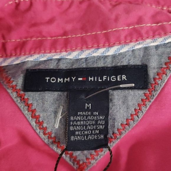 Tommy 💟 Hilfiger Pink Button Shirt Blouse Top - Picture 10 of 12